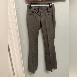 Heart Soul Women's Gray Pinstripe Trousers